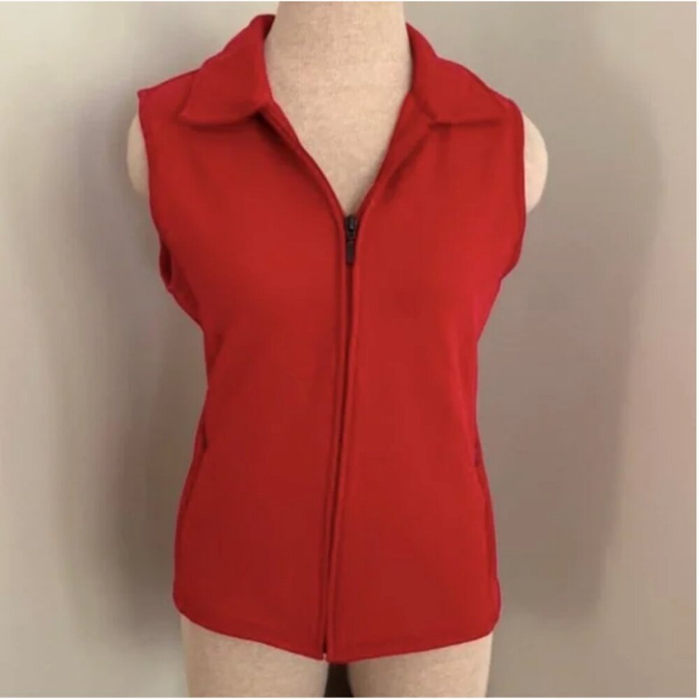 EP Pro Red Fleece Golf Outdoor Vest Size Small